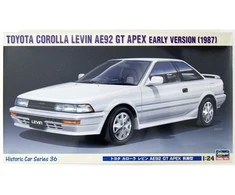 Hasegawa Toyota Corolla Levin AE92 GT Apex 1/24 plastikinis modelis