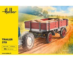 Heller 3 tonų priekaba 1/24 plastikinis surinkimo rinkinys (81410)