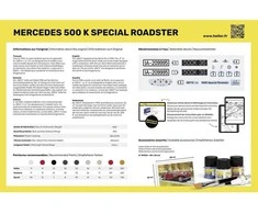Heller 500 K Special Roadster 1/24 surenkamas dovanų rinkinys