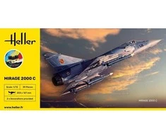 Heller 56303 Mirage 2000C dovanų komplektas 1/72 su dažais ir klijais