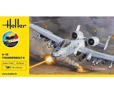Heller A-10 Thunderbolt II 1/144 plastikinio modelio dovanų rinkinys su dažais