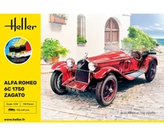 Heller Alfa Romeo 6C 1750 Zagato modelio rinkinys 1/24 su dažais ir klijais