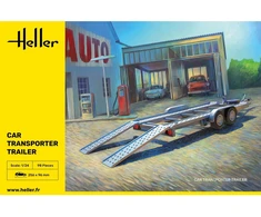 Heller automobilių gabenimo priekaba 1/24, surinkimo rinkinys (80774)