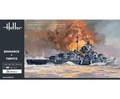 Heller Bismarck &amp; Tirpitz karo laivai 1/400 – surenkamas plastikinis rinkinys