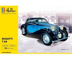Heller Bugatti T.50 1/24 plastikinis surenkamas automobilio rinkinys