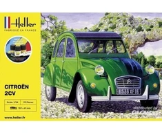 Heller Citroën 2CV 1:24 surenkamo modelio rinkinys su dažais ir klijais