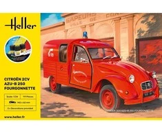 Heller Citroen 2CV Fourgonette AK 250 dovanų rinkinys 1/24