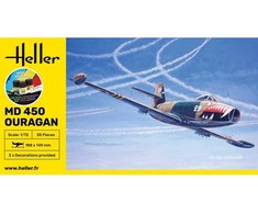 Heller Dassault MD 450 Ouragan 1/72 plastikinis dovanų rinkinys
