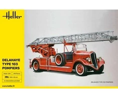 Heller Delahaye Type 103 gaisrinė mašina 1/24 surenkamas modelis