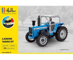 Heller Landini 16000 DT traktoriaus modelio dovanų rinkinys 1/24 su dažais