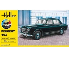 Heller Peugeot 403 plastikinis modelis 1/43 dovanų rinkinys