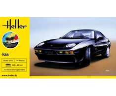 Heller Porsche 928 dovanų rinkinys 1:43 – plastikinis surenkamas su dažais