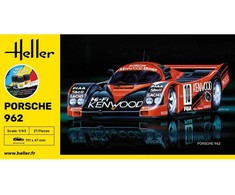 Heller Porsche 962 1/43 plastikinis modelio dovanų rinkinys