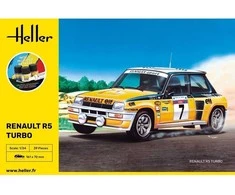 Heller Renault R5 Turbo 1/24 surinkimo rinkinys su dažais ir klijais