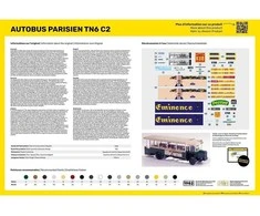 Heller Renault TN6 C2 Paryžiaus autobusas 1/24 surenkamas modelis