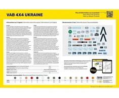 Heller VAB 4x4 Ukraina modelio dovanų rinkinys su dažais 1/35