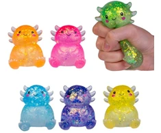 Hobilt Blizgantis aksolotlis squishy 8 cm – sensorinis raminantis žaislas vaikams