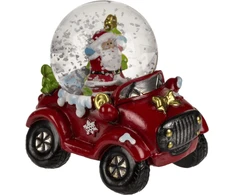 Hobilt Kalėdinis sniego burbulas su automobiliu, 7 cm dekoracija