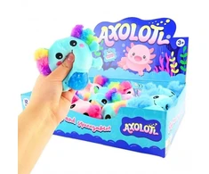 Hobilt Spaudomas pliušinis aksolotlis squishy 7 cm – streso žaislas