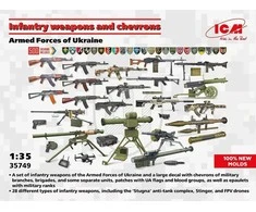 ICM Ukrainos ginkluotųjų pajėgų pėstininkų ginklai ir antsiuvai 1/35 (35749)