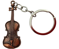 Indominiguitars Metalinis smuiko raktų pakabukas – dovana muzikantui