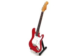 Indominiguitars Mini gitara Dire Straits Mark Knopfler, rankų darbo, mahagonas, kolekcinė dovana