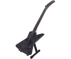 Indominiguitars Mini gitara „Metallica“ – James Hetfield stiliaus, mahagonas, 1:4, dekoras, kolekcinė