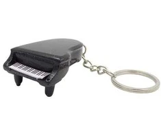 Indominiguitars Medinis raktų pakabukas Mini pianinas – stilinga dovana muzikos gerbėjams