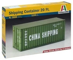 Italeri 20 ft jūrinis konteineris 1/24 – plastikinis rinkinys (3888)