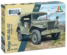 Italeri Dodge WC-56/57 karinis automobilis 1/35 surenkamas rinkinys