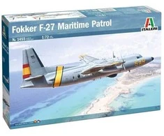 Italeri Fokker F-27 Maritime Patrol 1/72 surenkamas modelis