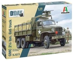Italeri GMC 2,5 t 6x6 sunkvežimis D-Day 80, 1/35 plastikinis rinkinys