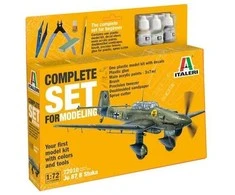 Italeri Junkers Ju 87B Stuka dovanų rinkinys 1/72, su dažais ir klijais