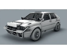 Italeri Lancia Delta Integrale Safari 16V plastikinis modelis 1:12, 33,5 cm
