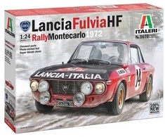 Italeri Lancia Fulvia HF Rally Monte Carlo 1972 1/24 surenkamas modelis