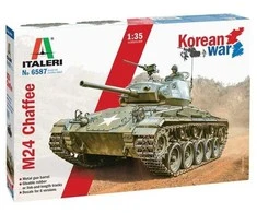 Italeri M24 Chaffee tankas 1/35 – Korėjos karas, plastikinis rinkinys 6587