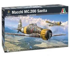 Italeri Macchi C.200 Saetta 1/32 lėktuvo modelio rinkinys
