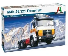 Italeri MAN 26.321 Formel Six sunkvežimis 1/24 – surenkamas modelis