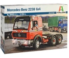 Italeri Mercedes-Benz 2238 6x4 sunkvežimis, plastikinis modelis 1/24