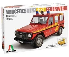 Italeri Mercedes-Benz G230 gaisrinė 1/24 plastikinis surinkimo rinkinys 3663