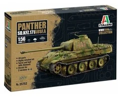 Italeri Panther tankas Sd.Kfz.171 Ausf. A 1/56 plastikinis surenkamas modelis