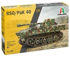 Italeri RSO su PaK 40 1/35 plastikinis surenkamas modelis