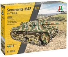 Italeri Semovente M42 75/34 Upgraded 1/35 – savaeigės patrankos rinkinys