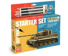 Italeri Tiger I Ausf.E 1/56 dovanų rinkinys su dažais ir įrankiais