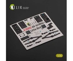 Kelik 3D interjero dekolės AH-6J/MH-6J Little Bird 1/35 Kittyhawk