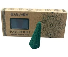 Ancient Wisdom Piramidiniai kūginiai smilkalai Patchouli, Banjara, 40g