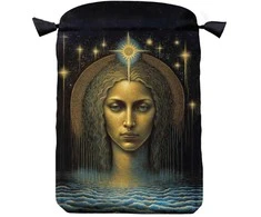 Satininis maišelis Tarot kortoms Whispers of Time – Lo Scarabeo su virvele