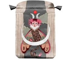 Satininis Tarot kortų maišelis Wicked Moon, Lo Scarabeo, 16×24 cm
