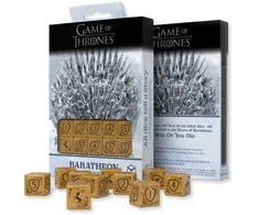 Sostų karai: Baratheon 10x D6 kauliukai – geltoni, licencijuoti, Q-Workshop