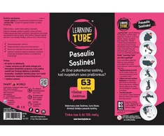 Learning Tube Mokomasis stalo žaidimas „Pasaulio sostinės“ – kortos, QR klausimai, 6+